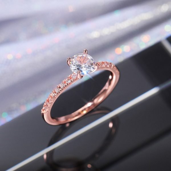 ALIANÇA DE CASAMENTO ANÉIS ETERNOS FEMININO BRILHANTE RODADO ZIRCÔNIA ANÉIS DE NOIVADO DE LUXO FINO ELEGANTE JÓIAS FEMININAS