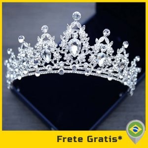 TIARA DE CABELO DE CASAMENTO, TIARA DE NOIVA DE CRISTAL, COROA DE PRATA, ACESSÓRIOS DE CABELO DE CASAMENTO, JÓIAS PARA CABEÇA