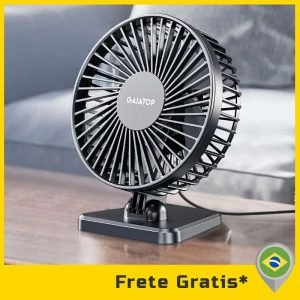 GAIATOP VENTILADOR MINI USB DESKTOP FAN PORTÁTIL, VENTILADOR DE REFRIGERÃO SILENCIOSA, AJUSTE DE 3 VELOCIDADES, ADEQUADO PARA HOME OFFICE