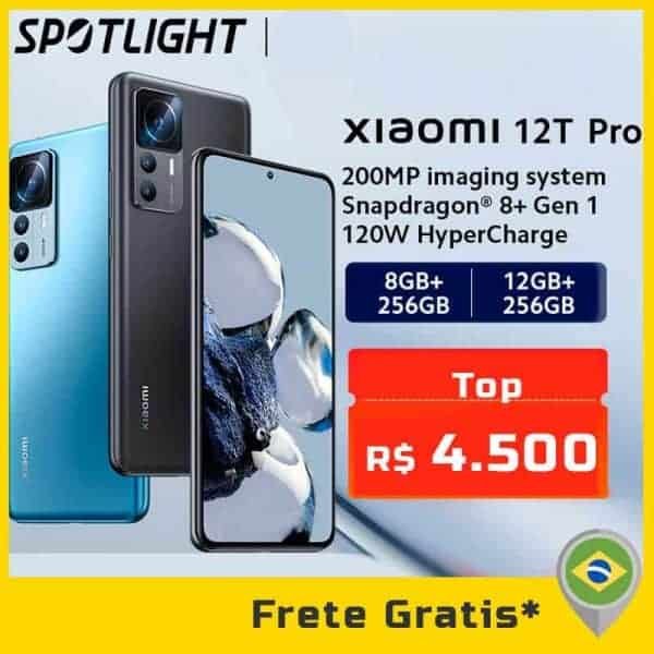 Xiaomi 12T Pro Smartphone 8/12GB+256GB Snapdragon 8+ 200MP Camera